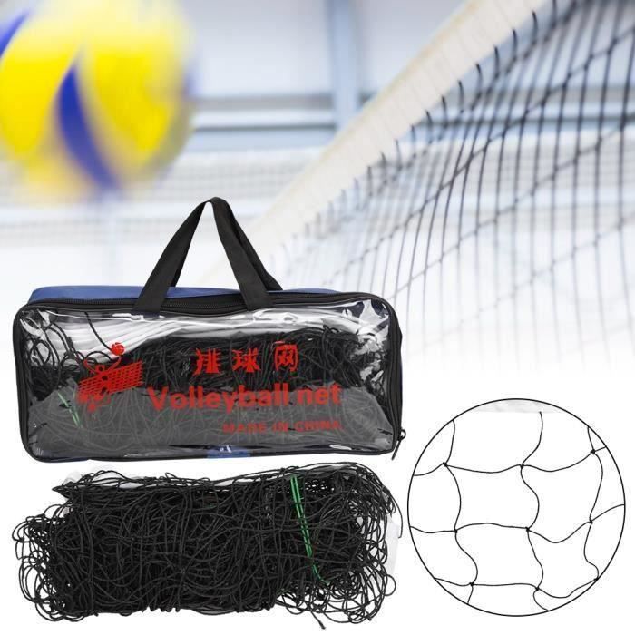 Kit Filet De Volley-ball VEVOR – Réglable En Hauteur, Poteaux Acier, Filet PE 21 Brins, Avec Ballon Et Pompe, Jaune