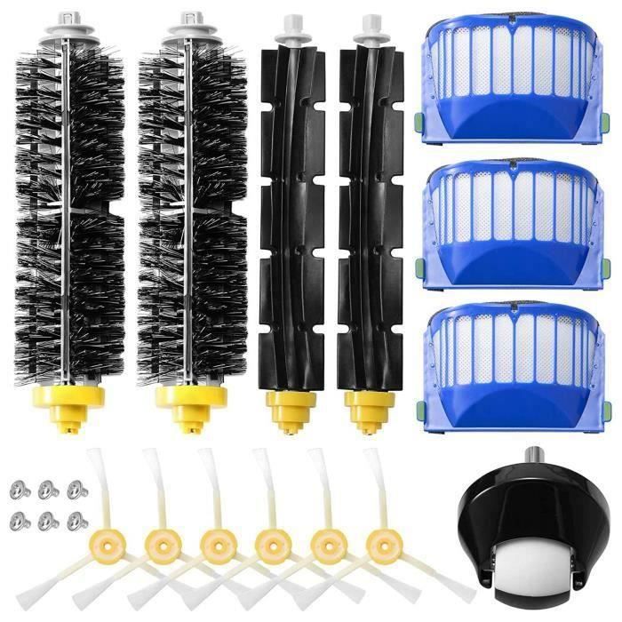 Kit De Rechange Pour Roomba 105 TONIXY - Brosse Principale, Brosses Latérales, Filtres | Compatible Essential Y0140, Q0520 - 13