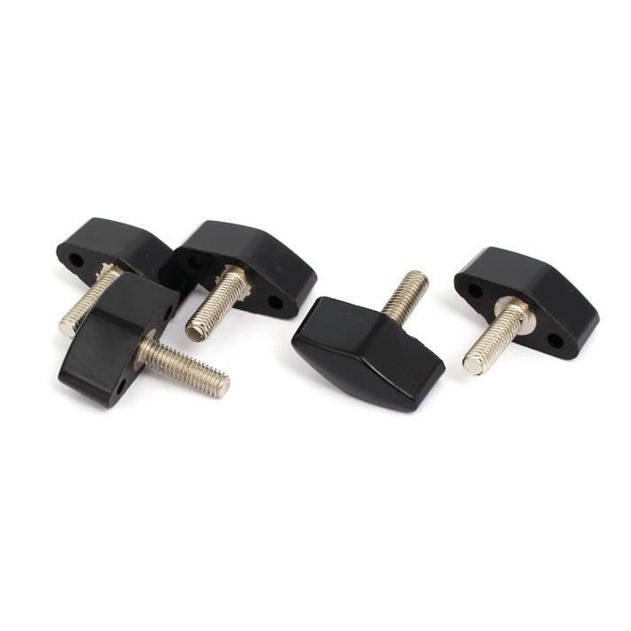 M6x20mm Vis poignée forme T Visser machines type Poignée Eléments serrage 5pcs