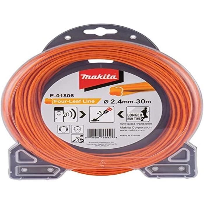 Fil Nylon 1.6mm Pour Débroussailleuse Makita - 15m - Référence E-02733 Accessoire Débroussailleuse