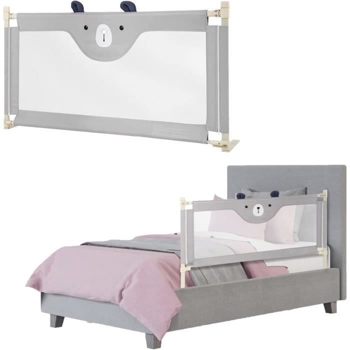 Barrièr D Sécurité Nfant Lit,barrièr Lit Nfant Bébé Pliabl Mouss Soupl, Barrièr Protction Blanc Au Millur Prix