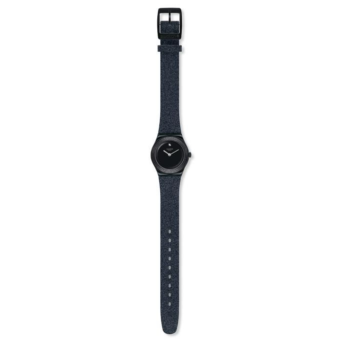 Bracelet cuir / tissu femme - SWATCH - Montre Swatch femme Lost Moon -  Couleur de la matière:Noir , - Achat/vente montre - Cdiscount