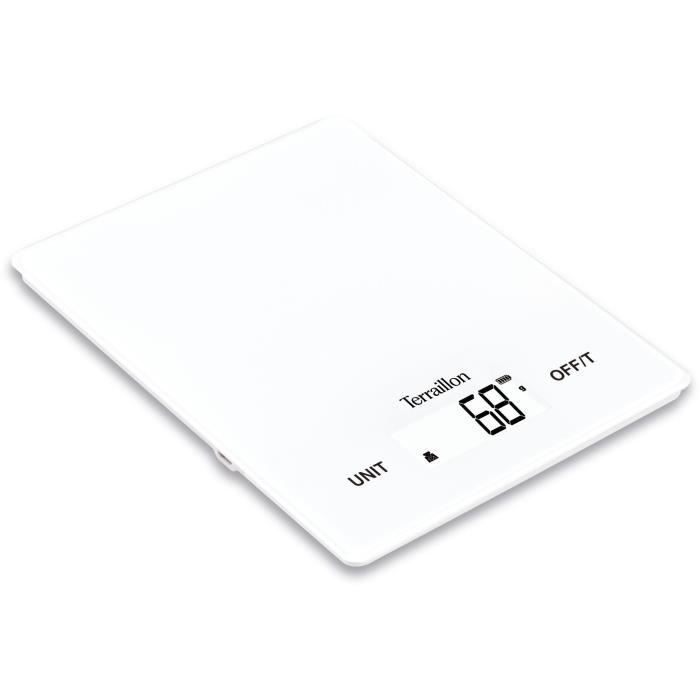 TERRAILLON - Balance électronique rechargeable USB 5 kg / 1 g sans pile