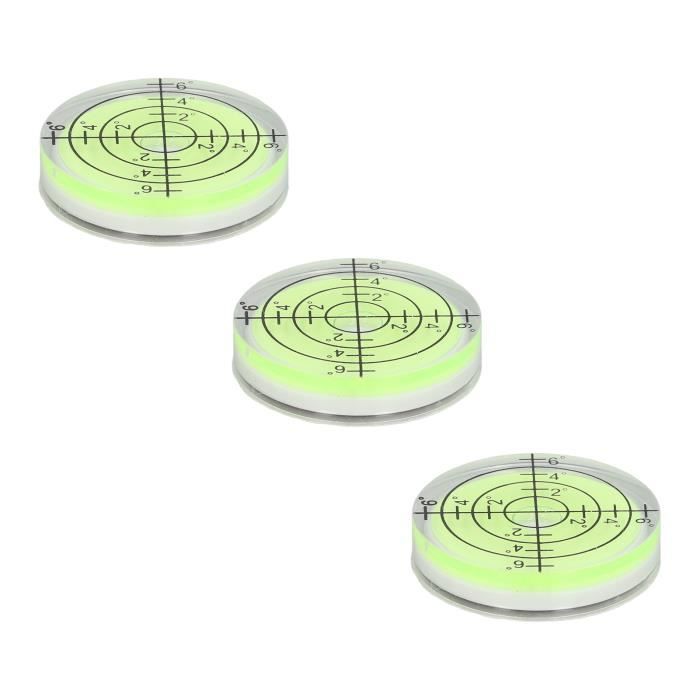Taskar Lot De 3 Mini Niveaux à Bulle Carrés 28mm - À Visser - Pour Bricolage Précision