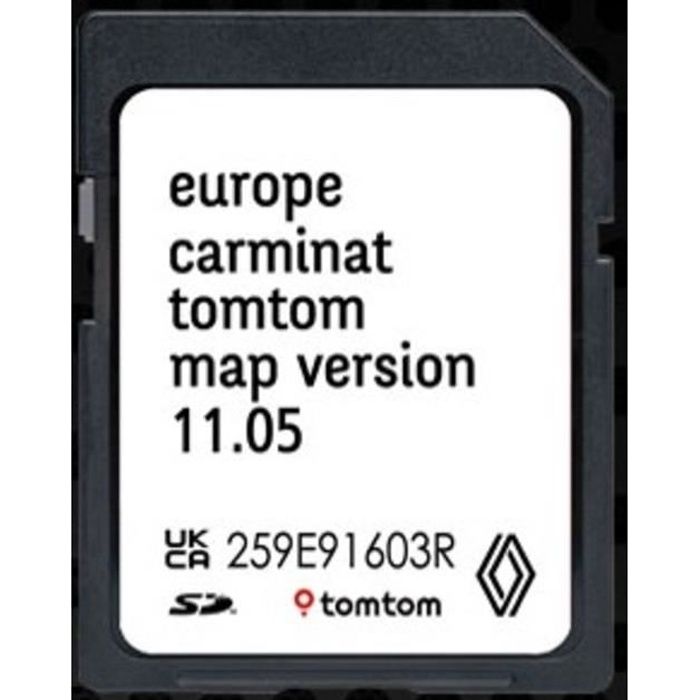 Carte SD Navigation GPS Europe 2023 - 11.05 - Compatible avec Renault TomTom Carminat