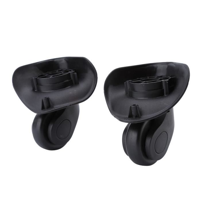 Roulettes de rechange pivotantes à 360° pour valise, chariot de réparation silencieux, roue universelle gauche et droite, double roulement à rouleaux, ensemble de réparation, boîte de voyage Roulettes de rechange pivotantes à 360° pour valise, chariot de réparation silencieux, roue universelle gauche et droite, double roulement à rouleaux, ensemble de réparation, boîte de voyage