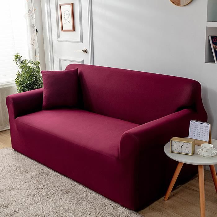 Housse de Canapé Impermeable 3 Places avec Accoudoirs Revêtement de