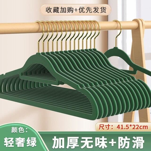 Cintres Velours Wellong 52 Pièces 28cm - Pour Enfants, Antidérapants Et économiseurs D'espace