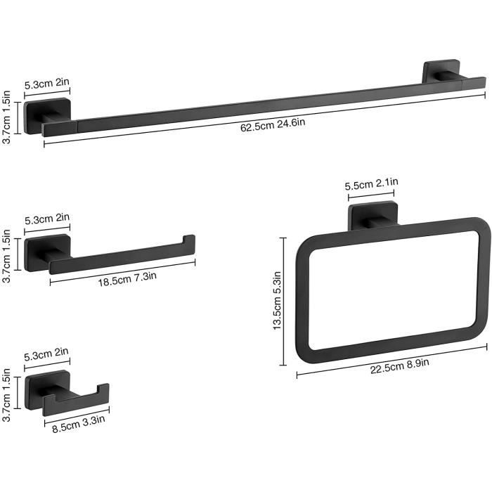 Porte-serviettes Mural Industriel 100 Cm – Tuyau Fonte Noir, Salle De Bain