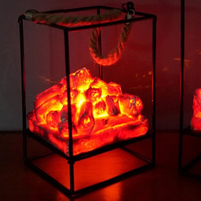 LAN lampe sans flamme Lampe de feu de joie sans flamme LED lumière
