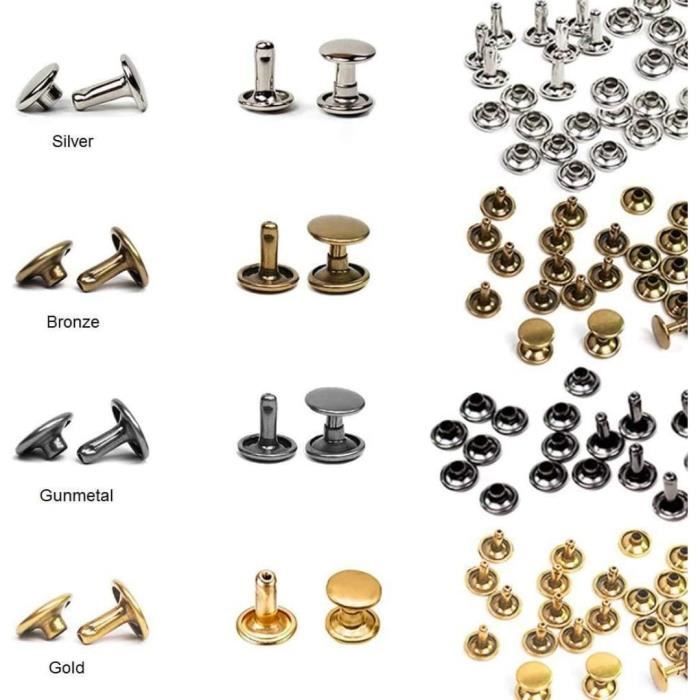 Set De 7 Pinces Perforées à Trous – 5 Tailles Différentes, Acier Inoxydable, Pour Cuir, Bijoux Et Métal (ODM)