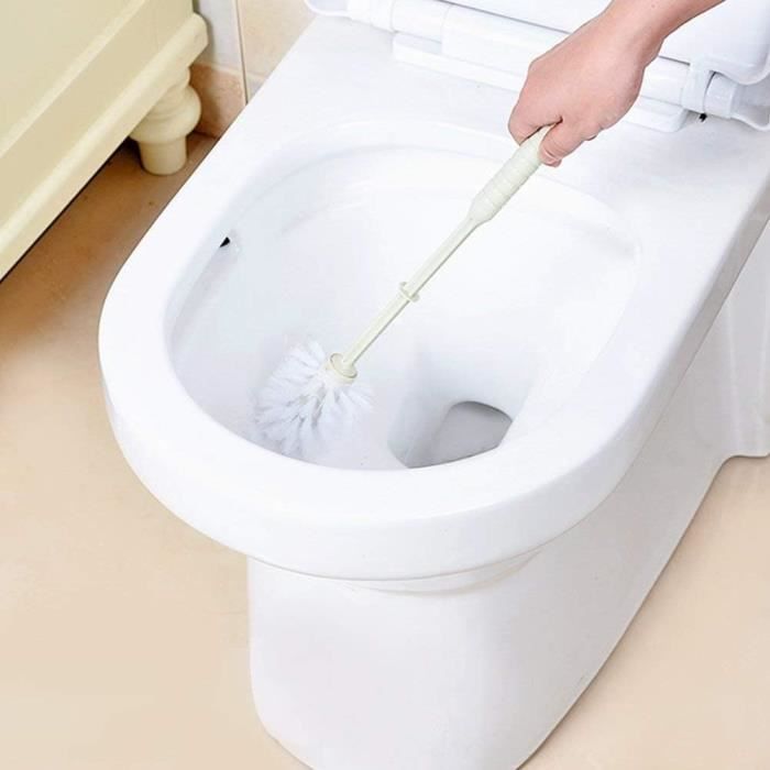 1PCS Brosse WC Silicone et Supports Toilettes Profondeur,Balayette