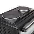 SHOT CASE - TRISTAR OV-1443-Mini four avec 2 plaques électrique sur le top-38 L-3100 W-Fonction chaleur tournante-Noir-2