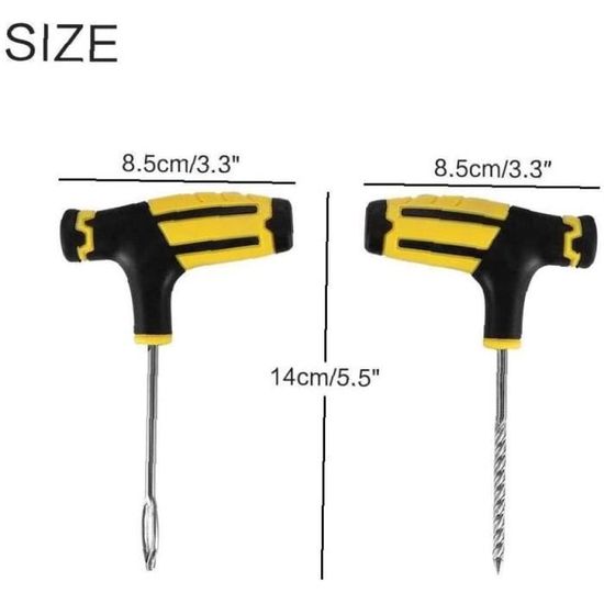 12 Pièces Kit de Réparation de Pneu de Voiture/oto Plug, Répare Les