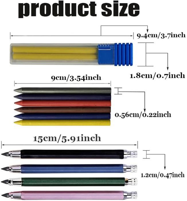 Lot De 4 Porte-Mines Ergonomiques Four Candies - 2mm, 44 Mines HB, Taille-Crayons Et Gommes Lot De 4 Porte-Mines Ergonomiques Four Candies - 2mm, 44 Mines HB, Taille-Crayons Et Gommes