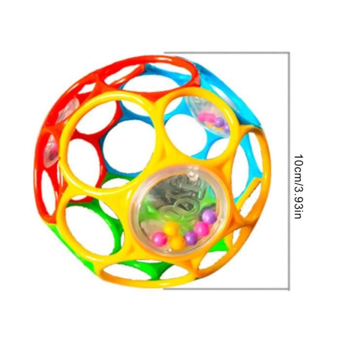 Oball Hochet Balle – Rose – 28 Trous à Doigts – Sans BPA – Dès La Naissance