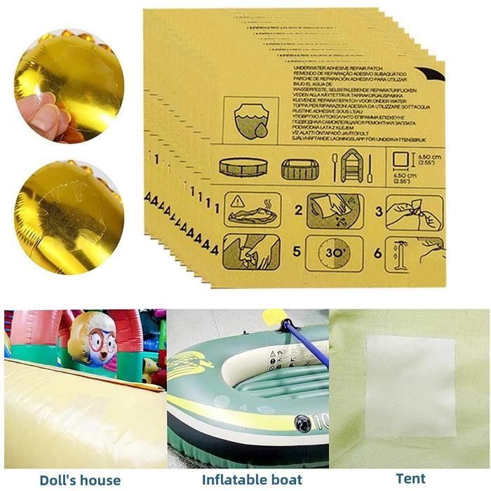 30 Pièces Rustines Transparentes Pour Réparation Gonflables - Piscine, Matelas, Tentes | Patchs Imperméables | TPU Élastique