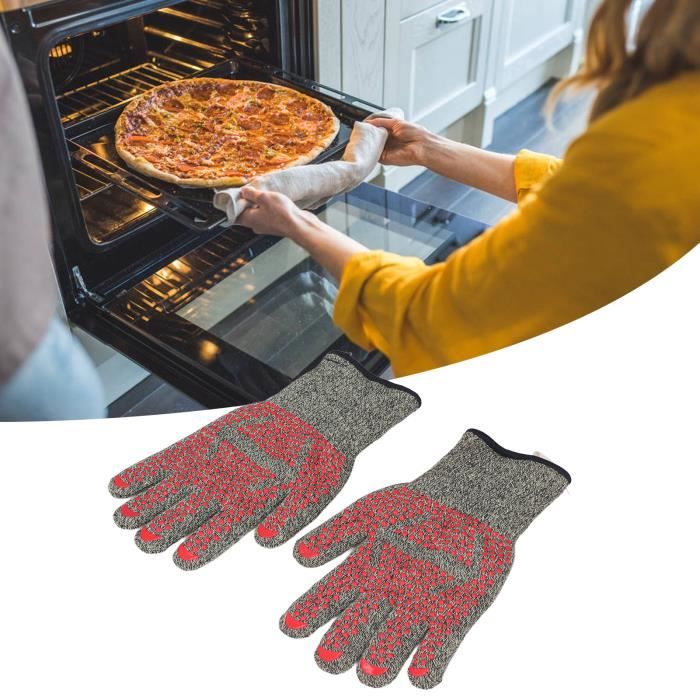 Gants coupe - feu barbecue gants coupe - barbecue gants antidérapants en  silicone (noir) - Cdiscount Maison