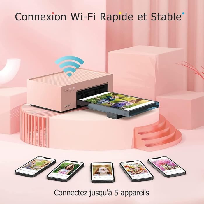 Instantan Imprimante Photo Imprimante Photo Wifi Avec 20 Papiers 10X15Cm Pour ...
