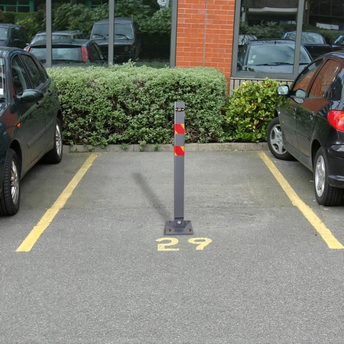Slg-Signalisation - Poteau anti-parking - Bois tropical - Amovible