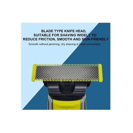 Lot 3 Recharges Lames Philips OneBlade 360 - Originales Pour Rasoir Visage - Tondeuse Précision