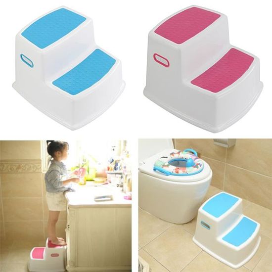 Marchepied Enfant Double Marche-Pieds Antidérapant pour Enfant pour Salle  de Bains/Toilette/Cuisine - ROSE - Cdiscount Puériculture & Eveil bébé