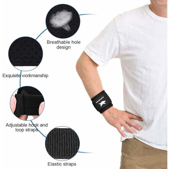 Paire De Bandes Poignet Réglables – Attelle Sport, Sangle Cuff, Carbone, Respirant – Pour Musculation, Crossfit, Gym, Basket, Volley – Homme Et Femme