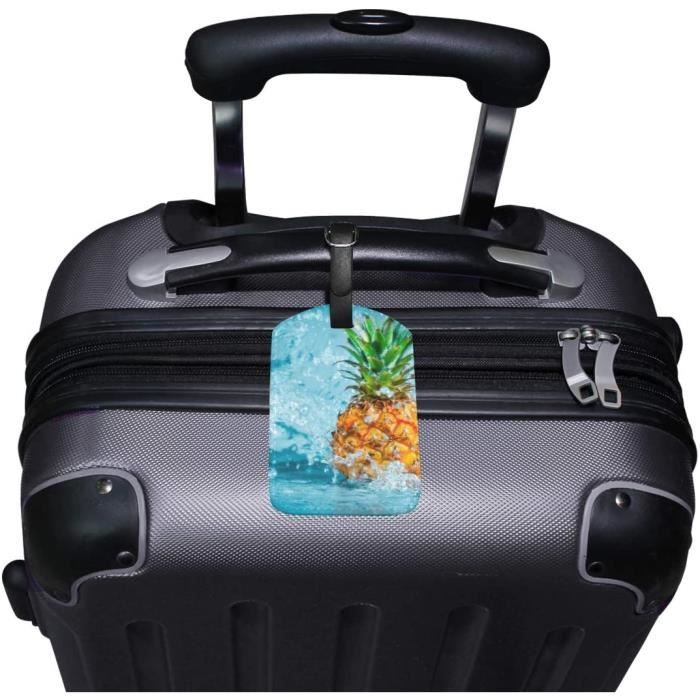 Étiquette De Bagage Humour 'Attention Fou Poulet' - En Faux Cuir, Cadeau Voyage Drôle