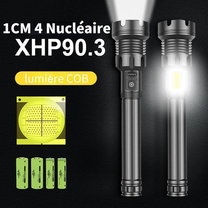 2 Lampe Torche LED Rechargeable USB - Ultra Puissante, Porte-Clés Mini, 1000mAh, Parfaite Pour Rando Et Urgences - 4