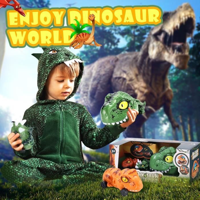 Dinosaure Jouet Lanceur avec 2PCS Mini Voiture Inertie Enfant 3 Ans Garon  Fille Nol Cadeau