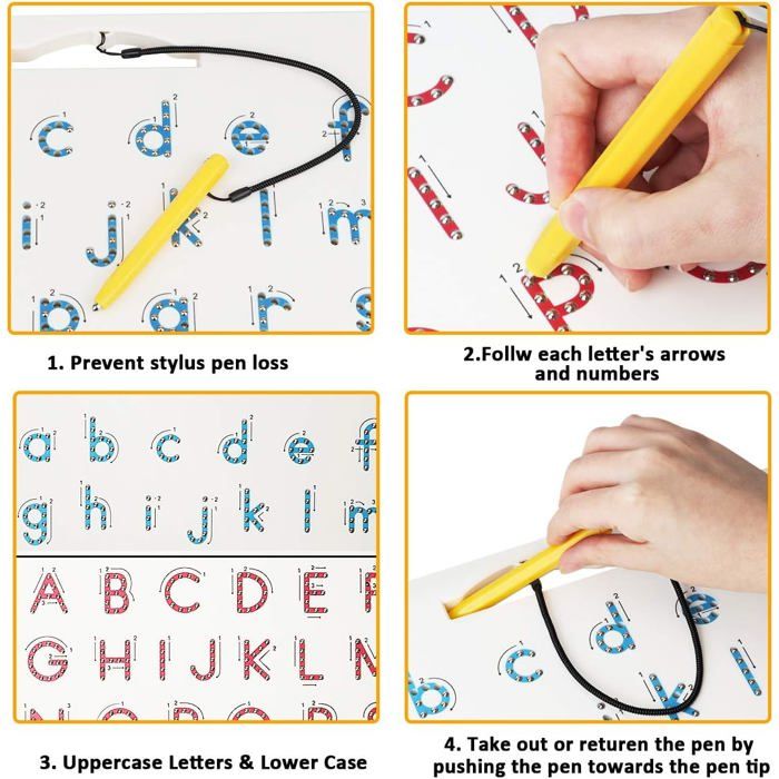 123 Pièces ABC Enfants Lettres Et Chiffres De L'Alphabet Magnétique pour Enfants Lettres Magnétiques Chiffres Et Symboles Mathématiques