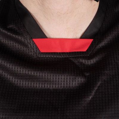 Maillot Cross HOLESHOT RED MOTOBLOUZ - Polyester Respirant, Mesh Aisselles, Dos Rallongé - Pour Motocross, Enduro