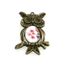 Vintage Fashion Hibou cabochon en verre Noir Chaîne Collier Pendentif Bijoux