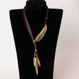 Fashion Femmes Gradient Couleur Tassel Collier long pull Chaîne Pendentif Bijoux