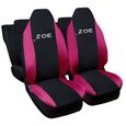 Lupex Shop Housses de siège auto compatibles pour Zoe Noir Fuchsia-0