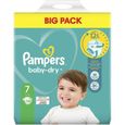 Pampers Baby-Dry Taille 7 50 Couches, Jusqu’À 12 h De Protection Intégrale Contre Les Fuites, 15kg et plus +-0