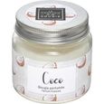 Bougie Parfumée en Verre "Bocal" 65g Coco Blanc-0