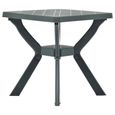 vidaXL Table de bistro Vert 70x70x72 cm Plastique-0