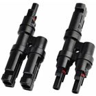 KCVV Connecteurs de Branchement MC4 pour Panneaux Solaires - Raccord en T / Y pour Distribution de Câbles