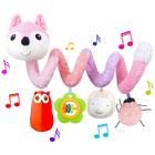 MINGMEI Jouets pour poussettes,jouets suspendus d'ornement de berceau de landau, jouet en spirale de poussette de lit de bébé - Rose