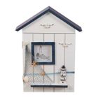 PIXNOR Forme de logement bois boîte à clés accrocher créative ménage boîtes de rangement Tenture murale décoration de la maison (phare