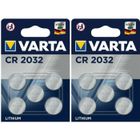 Pile CR2032 VARTA lot de 10 piles lithium 3V CR 2032 3.0 Volts, pile plate bouton, date de péremption éloignée, capacité 230mAh
