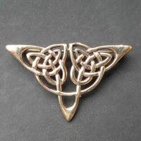 Épingle à vêtements celten en bronze - Bijou médiéval - Fermoir finement travaillé en bronze de qualité supérieure