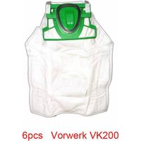 Lot de 6 sacs d’aspirateur haut de gamme pour Vorwerk Kobold VK 200 