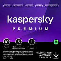 Kaspersky Premium 2023 - (10 Postes - 1 An) | Version Téléchargement