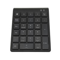 Pwshymi Pavé numérique Bluetooth Clavier numérique sans fil Bluetooth 27 touches noir, transfert de données informatique clavier