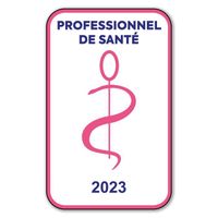 Autocollant Sticker - Vignette Caducée 2023 pour Pare Brise en Vitrophanie - V6 Professionnel de Santé  Professionnel De Santé