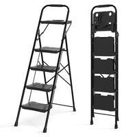 Échelle de Transport Maritime 1pc3-5 Échelle Pliante Tabouret Échelle Portable Légère Large Pédale Antidérapante Multifonctionnelle pour