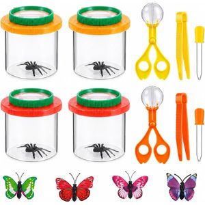 Lot de 10 loupes à Godet avec boîtes-loupes, Pinces, Compte-Gouttes et Pince à Insectes – pour l'extérieur, Science et Nature - Jeux - Jouets Lot de 10 loupes à Godet avec boîtes-loupes, Pinces, Compte-Gouttes et Pince à Insectes – pour l'extérieur, Science et Nature - Jeux - Jouets