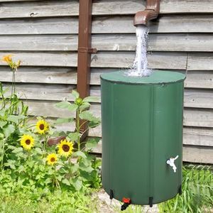 COLLECTEUR EAU - CUVE  Écupérateur d'eau Pluviale Pliable avec Filtre en 